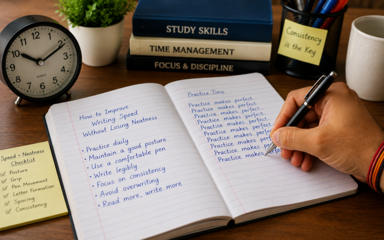 How to Improve Writing Speed Without Losing Neatness