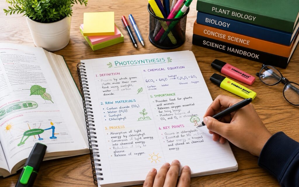 2. make short revision notes