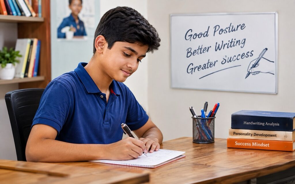 How to Improve Writing Speed Without Losing Neatness 2.sit with the correct writing posture