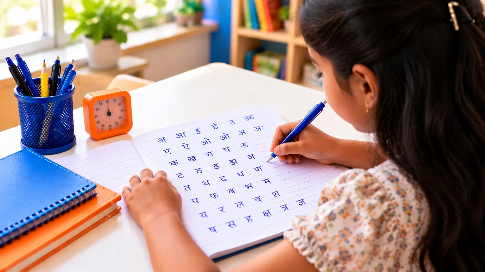 Hindi handwriting class at HandwritingAone, Vijayanagar