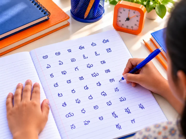 Telugu handwriting practice - Telugu handwriting classes at HandwritingAone